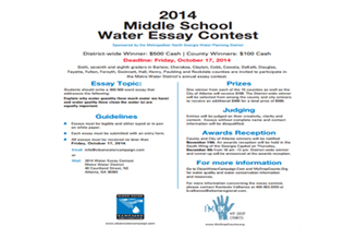 Middle School Water Essay Contest